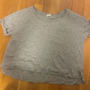 Short sleeve grey Garage flowy T shirt